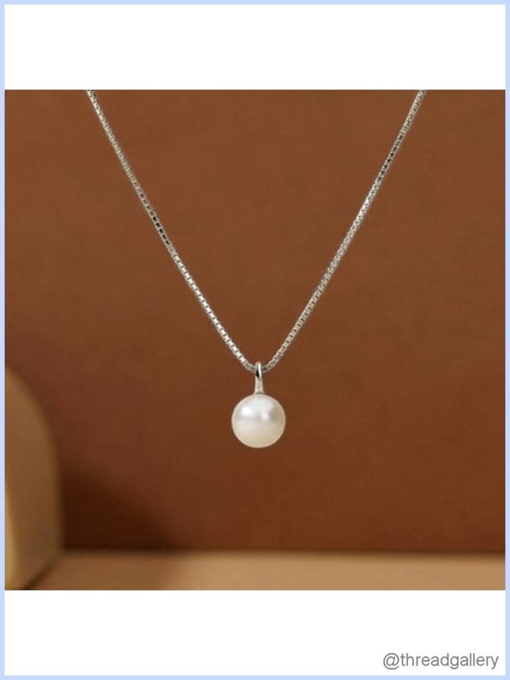 Imitation Pearl Pendant Necklace Minimalist Trendy Jewelry